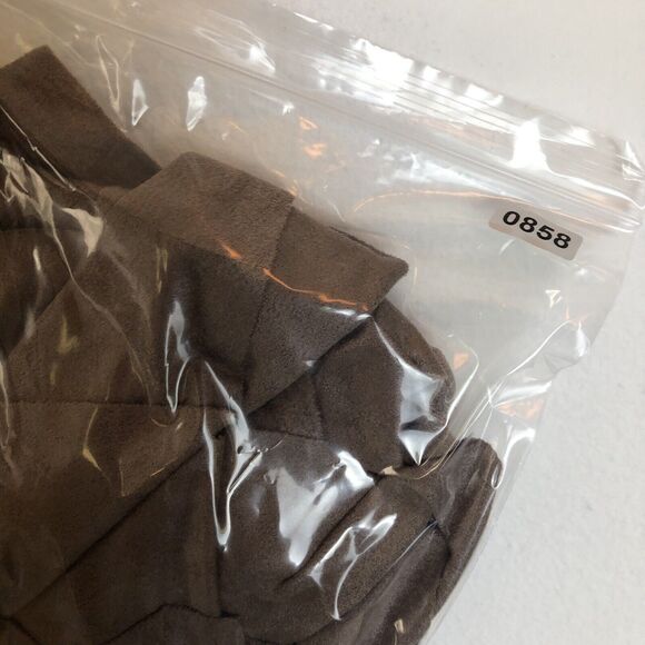 Do+Be Cardigan Sweater Women Sz M Brown Faux Suede Open Boho Southwestern Longsl - Picture 8 of 8